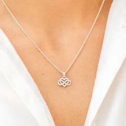 ääretön-merkki zirkoni riipus  hopeaa