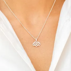 ääretön-merkki zirkoni riipus  hopeaa