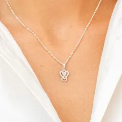 ääretön-merkki zirkoni riipus  hopeaa