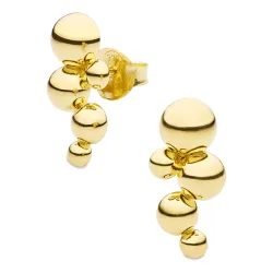 kuula korvarenkaat  kullattua hopeaa - Bubbly Pure