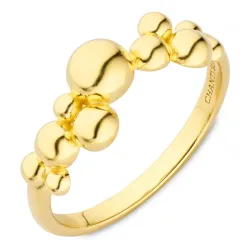 kuula sormus kullattua hopeaa - Bubbly Pure