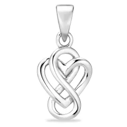 sydän ääretön-merkki riipus  hopeaa - Amoré