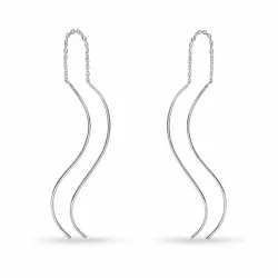 pitkät ketjukorvakorut  hopea