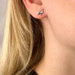 kaniini nappikorvakorut  hopea