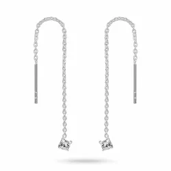 pitkät ketjukorvakorut  hopea