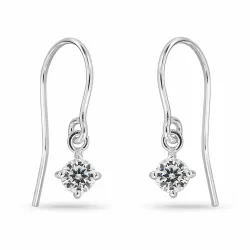 zirkoni korvakorukoukut  hopea