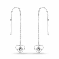 pitkät ketjukorvakorut  hopea