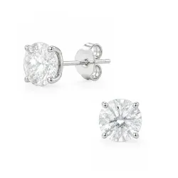 5,5 mm nappikorvakorut  hopea