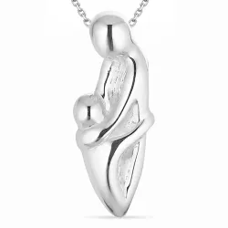 äiti ja lapsi kaulaketju hopeaa riipus hopea