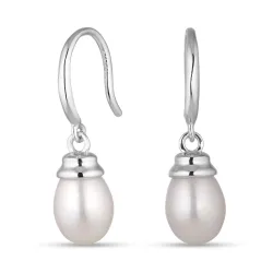 7,5-8 mm helmi korvarenkaat  hopea