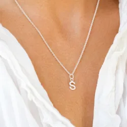 s-kirjain riipus  hopeaa - My Letter