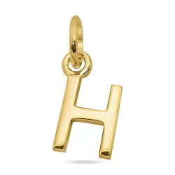 h-kirjain riipus  kullattua hopeaa