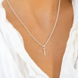 i-kirjain riipus  hopeaa - My Letter