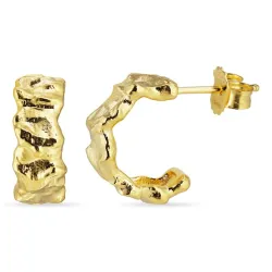 rengaskorvakorut  kullattua hopeaa - Lumé Etched