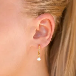 helmi rengaskorvakorut  kullattua hopeaa - Lumé Etched