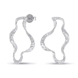 korvarenkaat  hopea - Lumé Etched