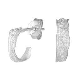 11,5 mm rengaskorvakorut  hopea