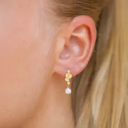 helmi korvarenkaat  kullattua hopeaa - Lumé Etched