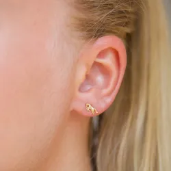 hevosia nappikorvakorut  kullattua hopeaa