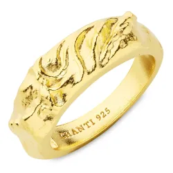 sormus kullattua hopeaa - Lumé Etched