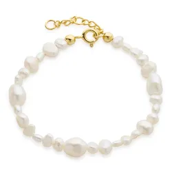 helmi rannekoru kullattua hopeaa