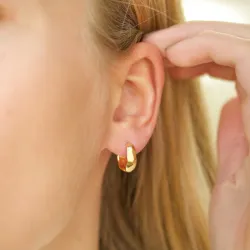 13 mm rengas  kullattua hopeaa