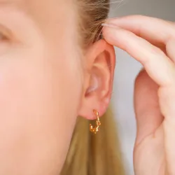 rengaskorvakorut  kullattua hopeaa - Lumé Etched