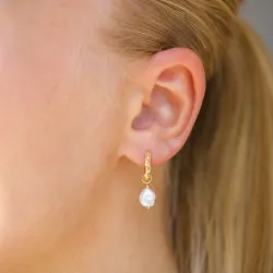 13 mm helmi rengas  kullattua hopeaa - Lumé Etched