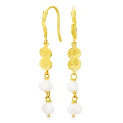 helmi ketjukorvakorut  kullattu messinki - Eliné