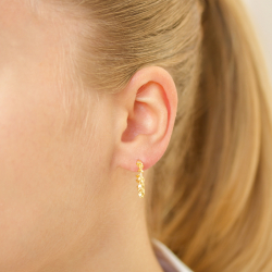 rengaskorvakorut  kullattu messinki - Eliné