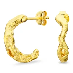 rengaskorvakorut  kullattu messinki - Eliné