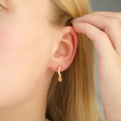 rengaskorvakorut  kullattu messinki - Eliné