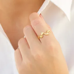 sormus kullattu messinki - Eliné