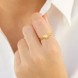 helmi sormus kullattu messinki - Eliné