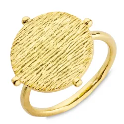 pyöreä sormus kullattu messinki - Eliné