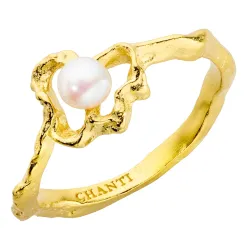 helmi sormus kullattu messinki - Eliné