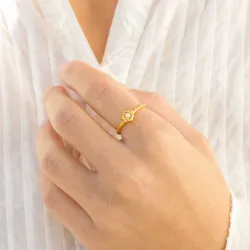 helmi sormus kullattu messinki - Eliné