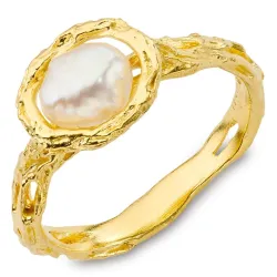 helmi sormus kullattu messinki - Eliné