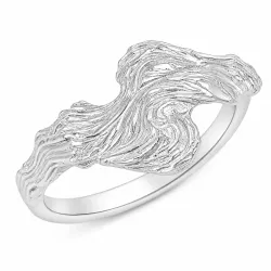 sormus hopeoitu messinki - Lumé Etched