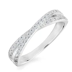 zirkoni sormus hopea