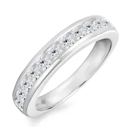 zirkoni sormus hopea