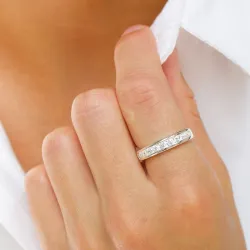 zirkoni sormus hopea