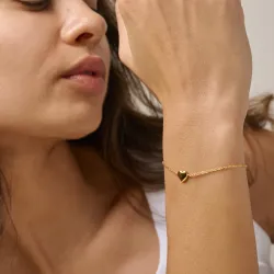 Enamel Amore rannekoru  kullattua hopeaa