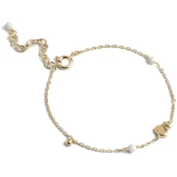 Enamel Melia Daisy rannekoru  kullattua hopeaa