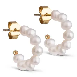 Enamel Pearlie Mini rengaskorvakorut  kullattua hopeaa