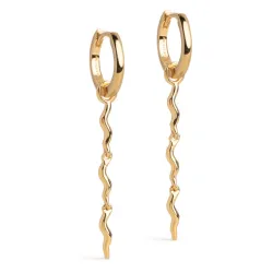 Enamel Hydrus pitkät rengas  kullattua hopeaa