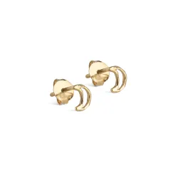 Enamel Organic Moon kuu korvarenkaat  kullattua hopeaa