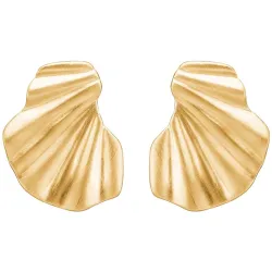 Enamel Wave korvarenkaat  kullattua hopeaa