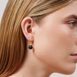 Julie Sandlau Berry sininen korvarenkaat  kullattua hopeaa sininen kristalli valkoinen zirkoni