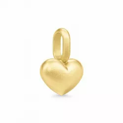 Julie Sandlau sydän riipus  hopeaa, jossa 22 karaatin kultaus